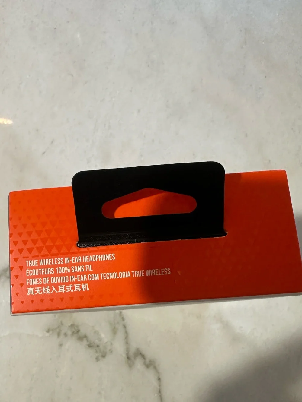 JBL Tune 125TWS True Wireless Earbuds - Black with Orange Tips